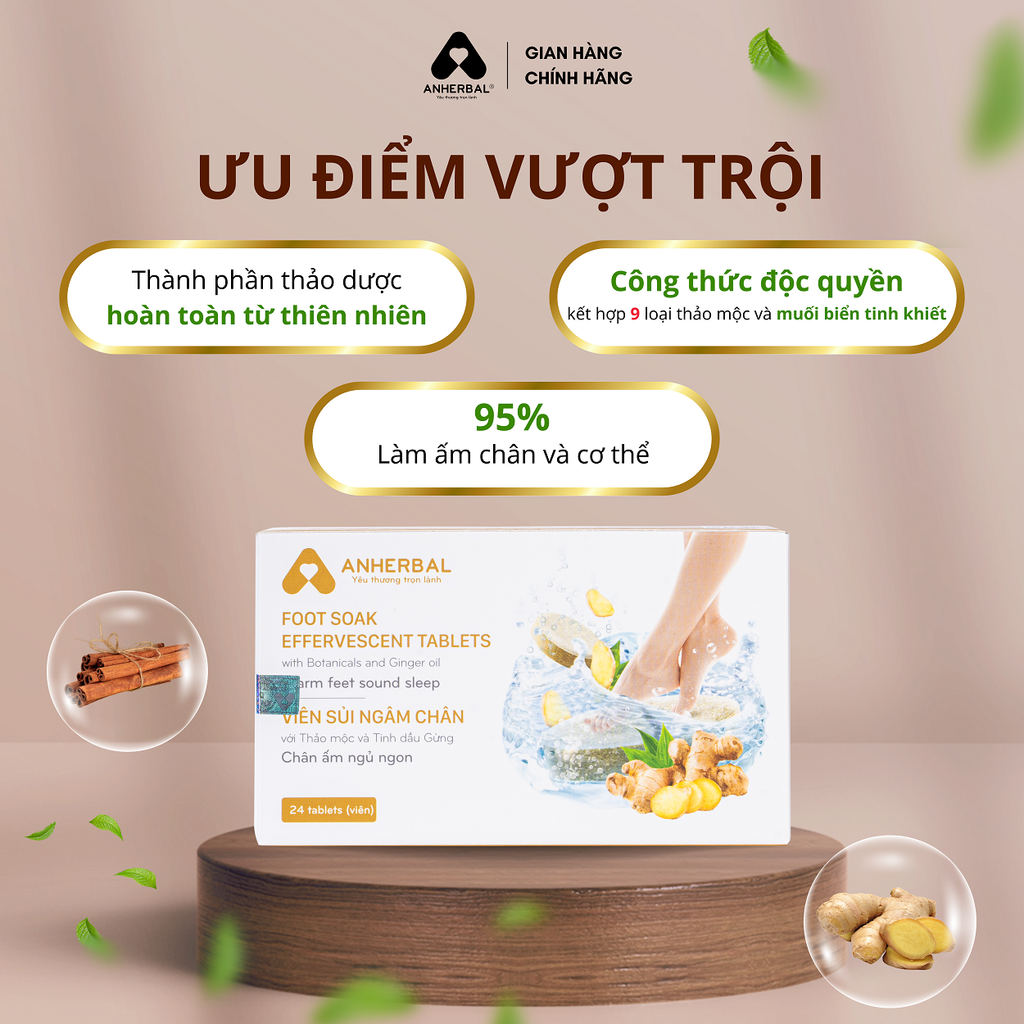 Combo Chân Ấm ngủ ngon, cải thiện giấc ngủ, ngủ sâu