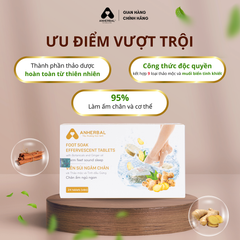 Viên sủi ngâm chân Thảo mộc và Tinh dầu Gừng
