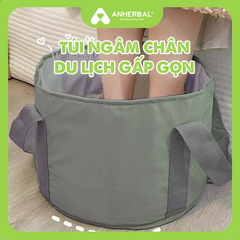 Túi ngâm chân vải gấp gọn, du lịch, công tác