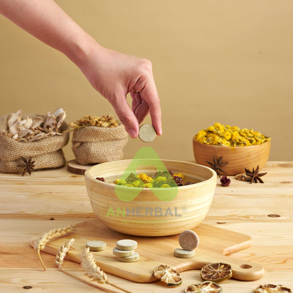 Combo 3 hộp 24 Viên sủi ngâm chân Thảo mộc ANHERBAL