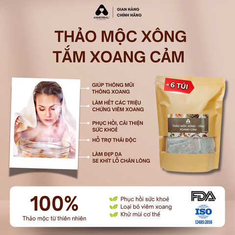 Thảo mộc Xông Tắm Xoang Cảm (Túi 6 lần)