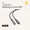  Cáp chuyển âm thanh ACEFAST Lightning to 3.5mm MFI (0.18m) 