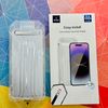  Kính Cường Lực iPhone 15 ProMax WIWU Easy Install Có Khung Tự Dán, Lấy Bụi, Lưới Bảo Vệ Màng Loa. 
