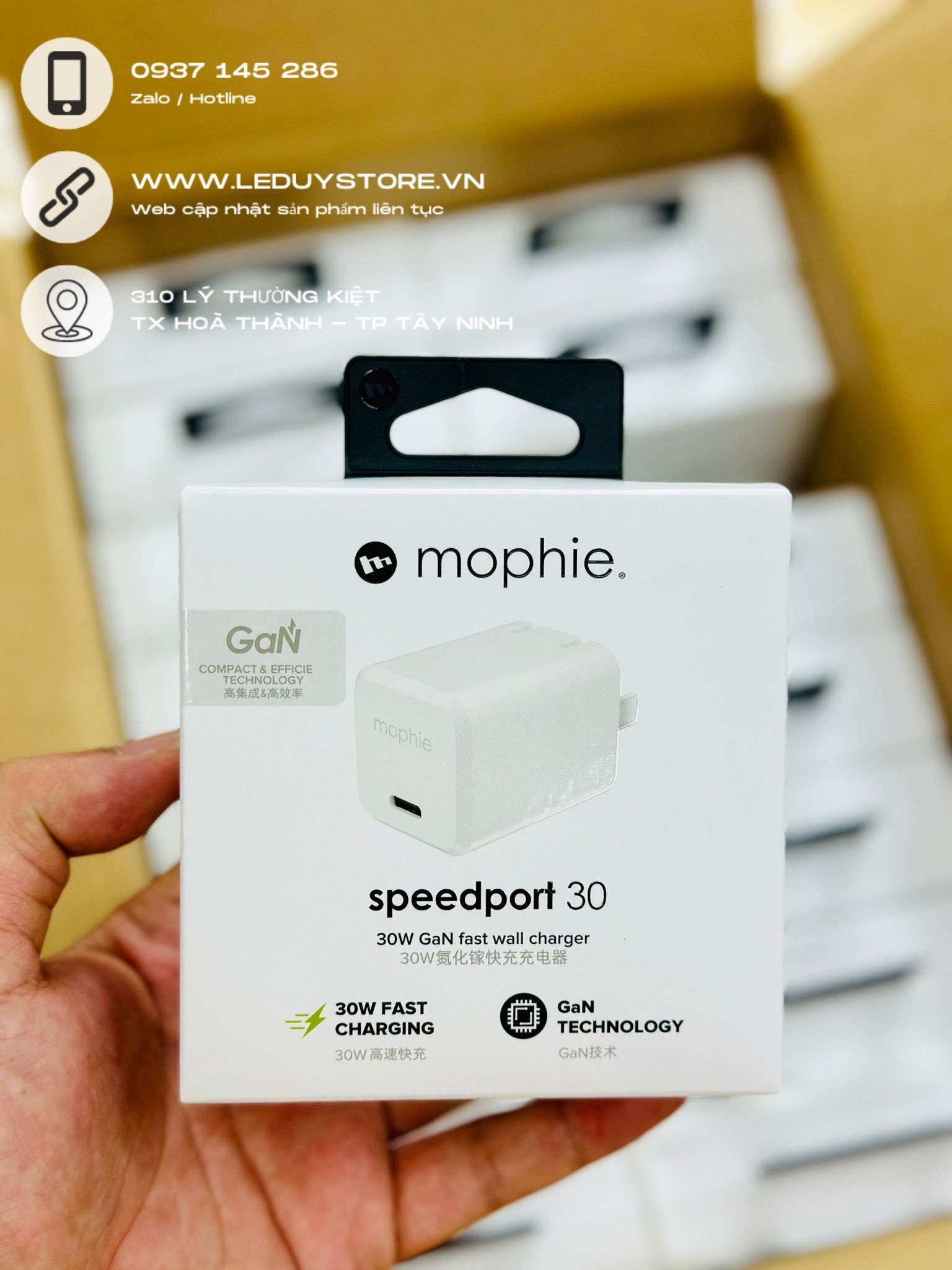  Sạc Mophie Speedport 30 Gan 30w 