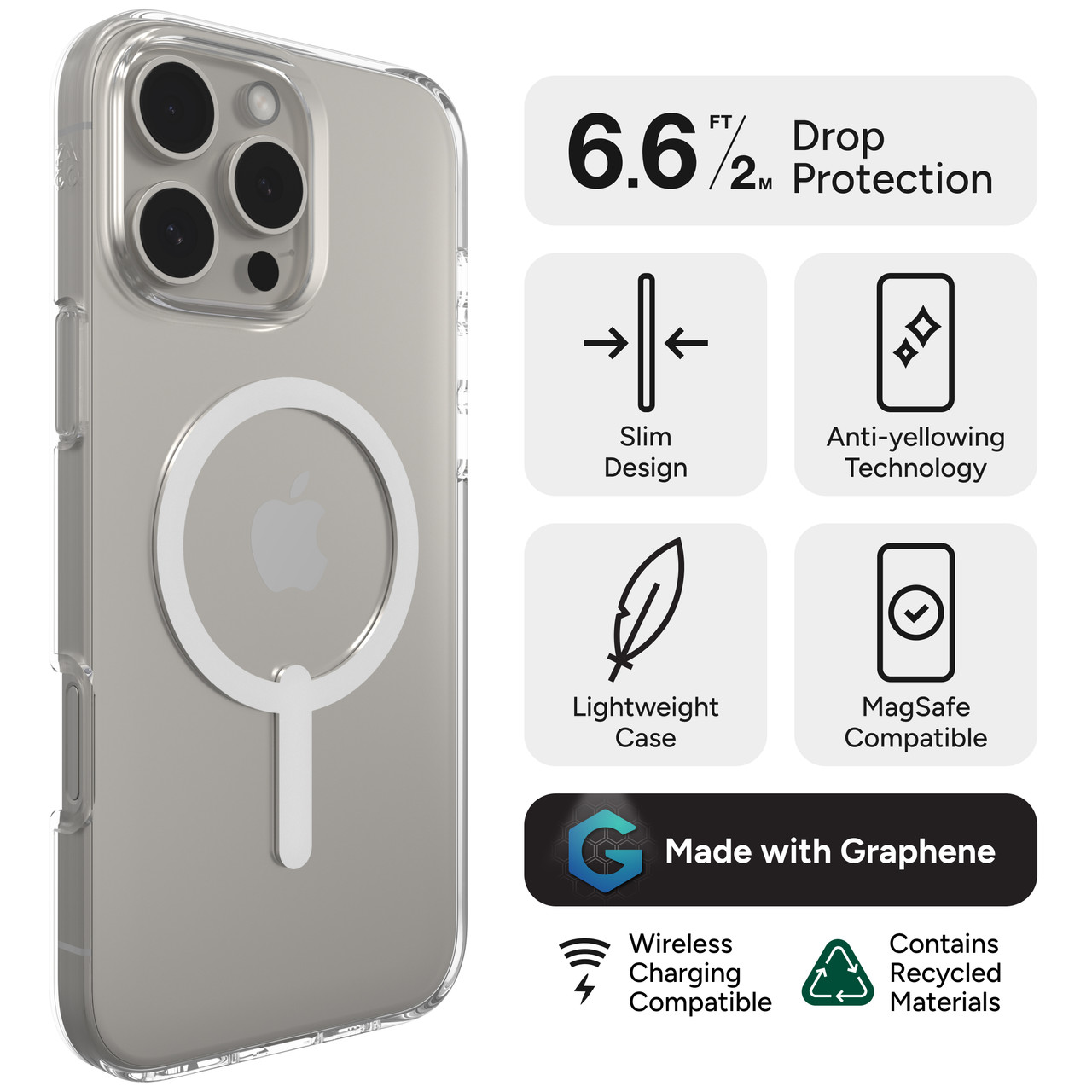  Ốp ZAGG Clear Snap Case iPhone 16 Pro Max [6.9] 