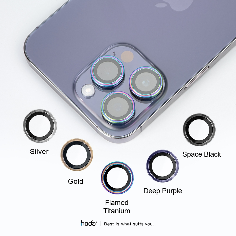  Miếng dán bảo vệ camera HODA Sapphire cho iPhone 14 Pro và 14 Pro Max 