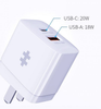  SẠC NHANH 20W HYPERJUICE 2 CỔNG CHARGER SMALL SIZE HJ205US (CHẤU DẸP) 