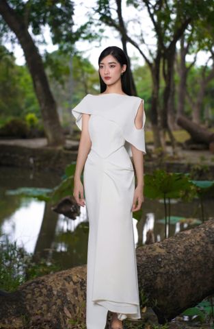 ĐẦM ĐUÔI CÁ LỆCH VAI V1035