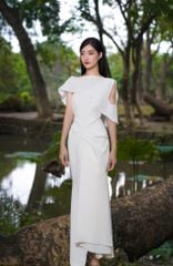 ĐẦM ĐUÔI CÁ LỆCH VAI V1035