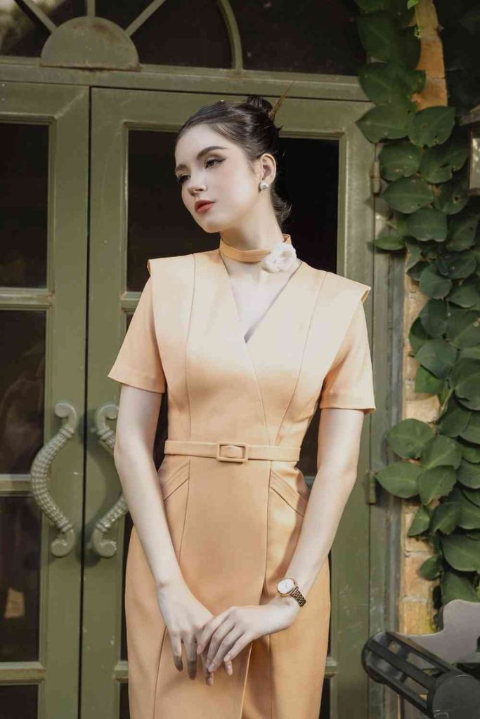 ĐẦM BÚT CHÌ VESTON NGẮN TAY V1029