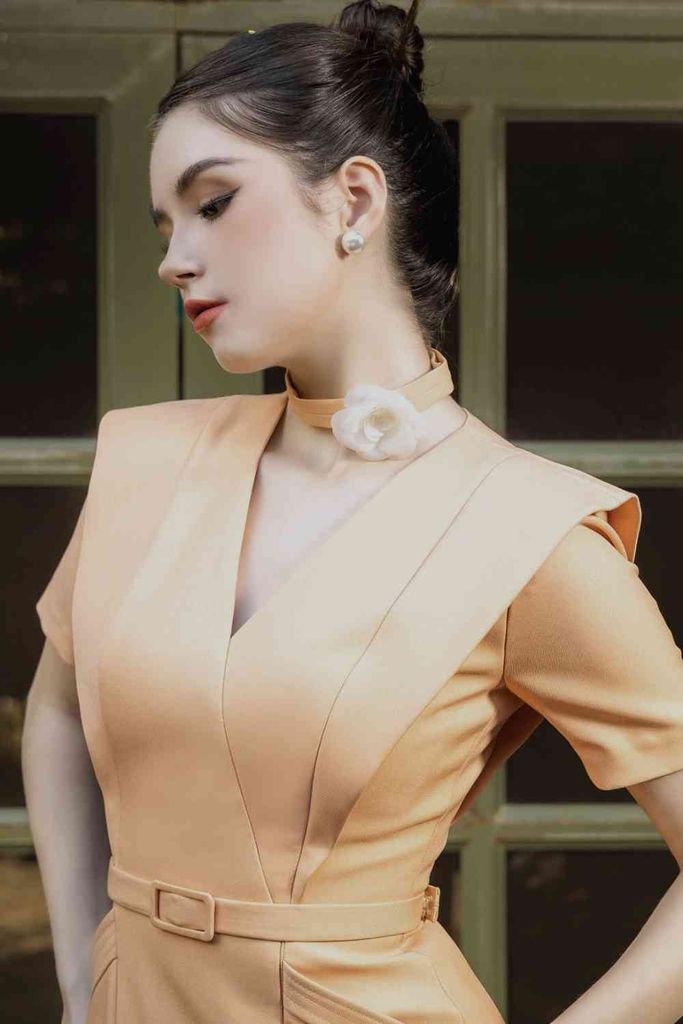 ĐẦM BÚT CHÌ VESTON NGẮN TAY V1029