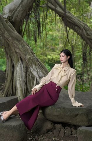 CHÂN VÁY BÚT CHÌ XẺ TÀ LỆCH CCV001