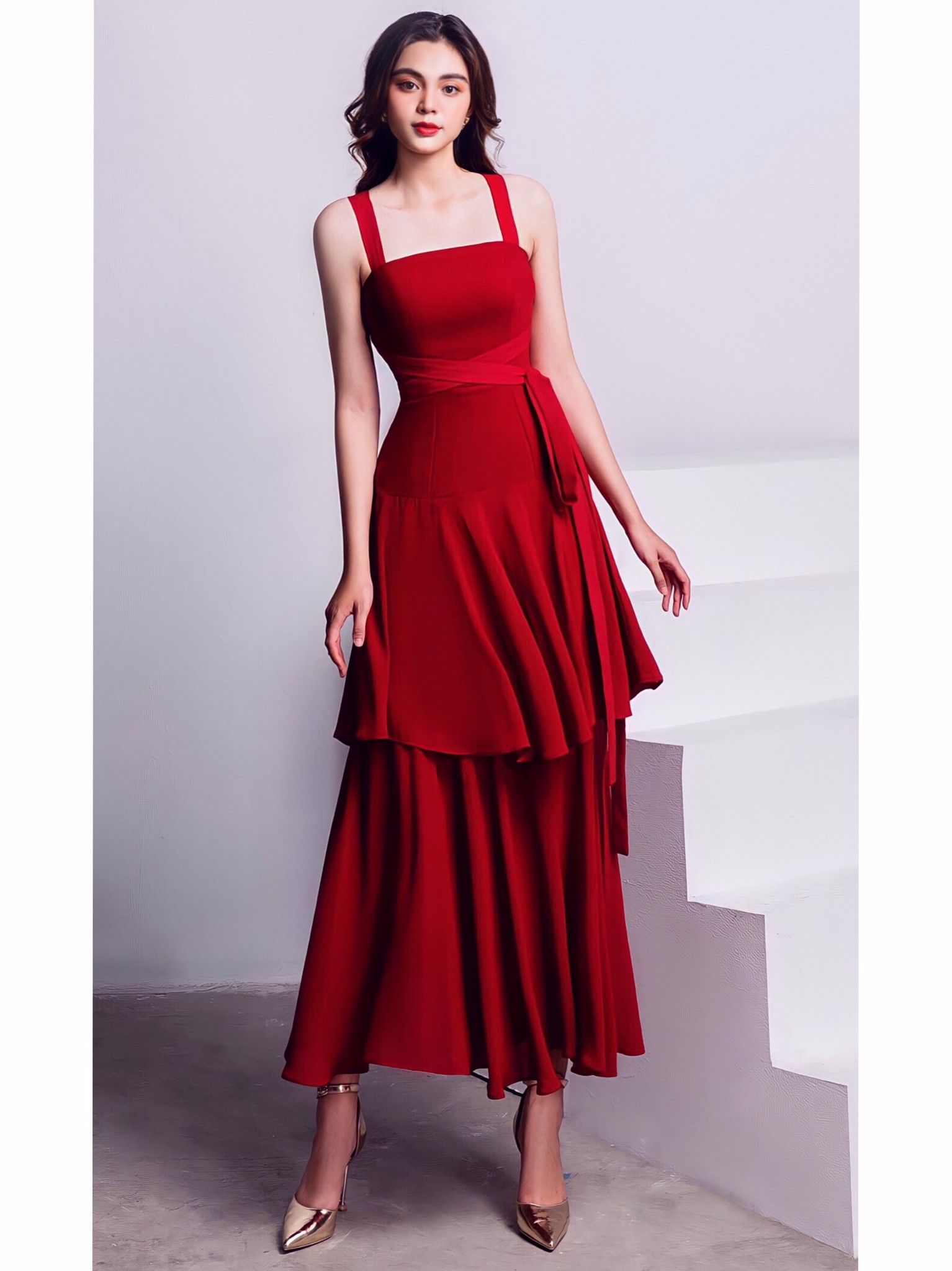 Váy dạ hội dáng quây