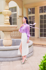 SM1072 - Áo thiết kế cổ tim, tay bồng