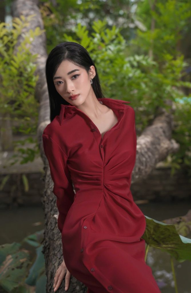 VÁY SƠ MI BÚT CHÌ V1040