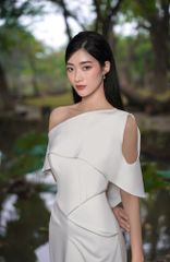 ĐẦM ĐUÔI CÁ LỆCH VAI V1035