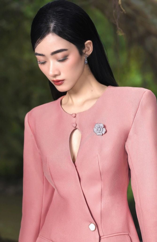 ÁO VEST CỔ TRÒN KHUY XÉO CVS003