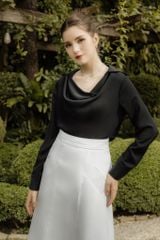 ÁO LỤA CỔ ĐỔ TAY DÀI A1071