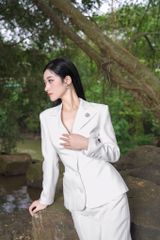 VS998 - Vest cổ 2 ve dáng ôm phòng hông - BELY