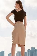 A827 - Áo thun sun lệch vai tay cộc - BELY
