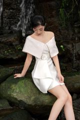 ĐẦM CHỮ A DÁNG NGẮN TRỄ VAI CV0003