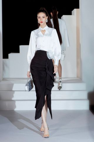 ÁO SƠ MI CỔ V SM1056