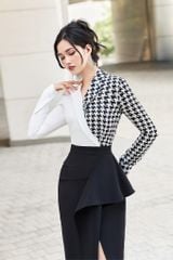 CV769 - Chân váy bút chì dài thiết kế xếp hông -BELY