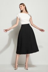 CHÂN VÁY XẾP LY DÁNG DÀI CẠP CAO CV888