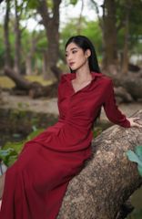 VÁY SƠ MI BÚT CHÌ V1040