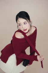 ÁO LEN TRỄ VAI TAY DÀI TÀ XẺ PHỐI DÂY RỜI NA004