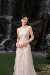 ÁO DÀI HẢI ĐƯỜNG CỔ YẾM XẺ TÀ TAY RỜI CAD0002