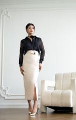 CHÂN VÁY BÚT CHÌ XẺ TÀ LỆCH CCV001