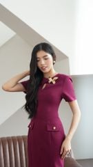 ĐẦM CHỮ A CỔ TRÒN DÁNG DÀI CV001