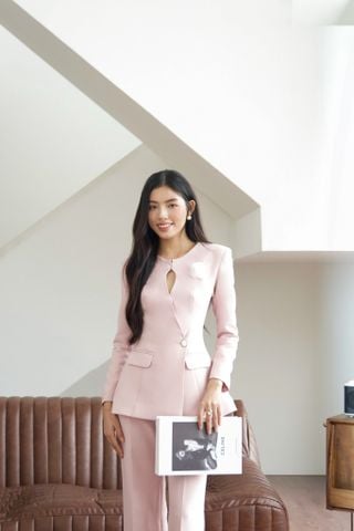ÁO VEST CỔ TRÒN KHUY XÉO CVS003
