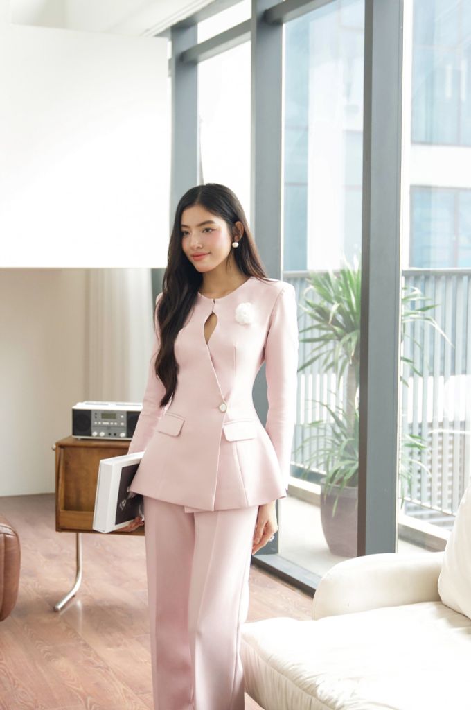 ÁO VEST CỔ TRÒN KHUY XÉO CVS003
