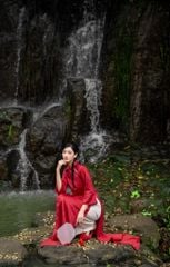 ÁO DÀI TẦM XUÂN DÁNG SUÔNG TAY LỠ CAD0003