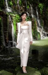 ĐẦM QUÂY BÚT CHÌ PHỐI TAY RỜI CV0009