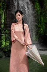 ÁO DÀI TẦM XUÂN DÁNG SUÔNG TAY LỠ CAD0003