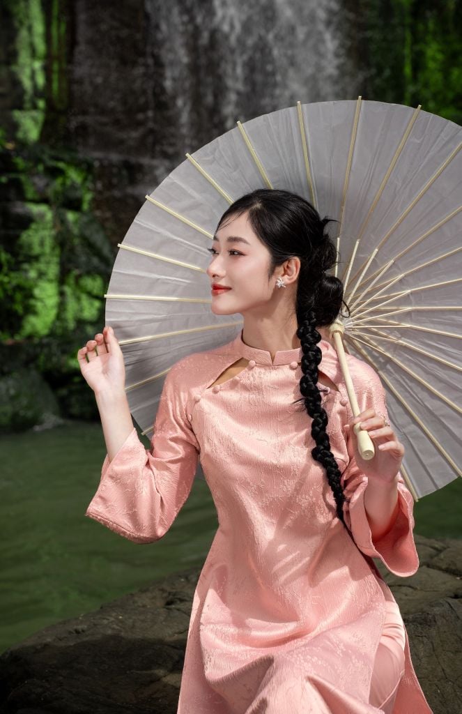 ÁO DÀI TẦM XUÂN DÁNG SUÔNG TAY LỠ CAD0003