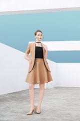 ÁO VEST CỔ TIM NẸP PHỐI TAY NGẮN VS1097