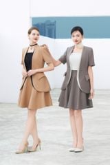 CHÂN VÁY NGẮN XÒE 7 MẢNH CẠP CAO CV1096
