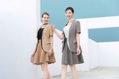 CHÂN VÁY NGẮN XÒE 7 MẢNH CẠP CAO CV1096