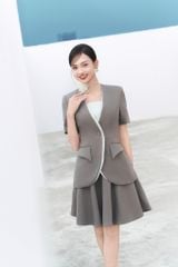 CHÂN VÁY NGẮN XÒE 7 MẢNH CẠP CAO CV1096