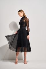 CHÂN VÁY DÀI VOAN DẬP LY CV851