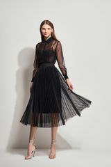 CHÂN VÁY DÀI VOAN DẬP LY CV851