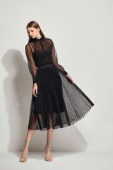 CHÂN VÁY DÀI VOAN DẬP LY CV851