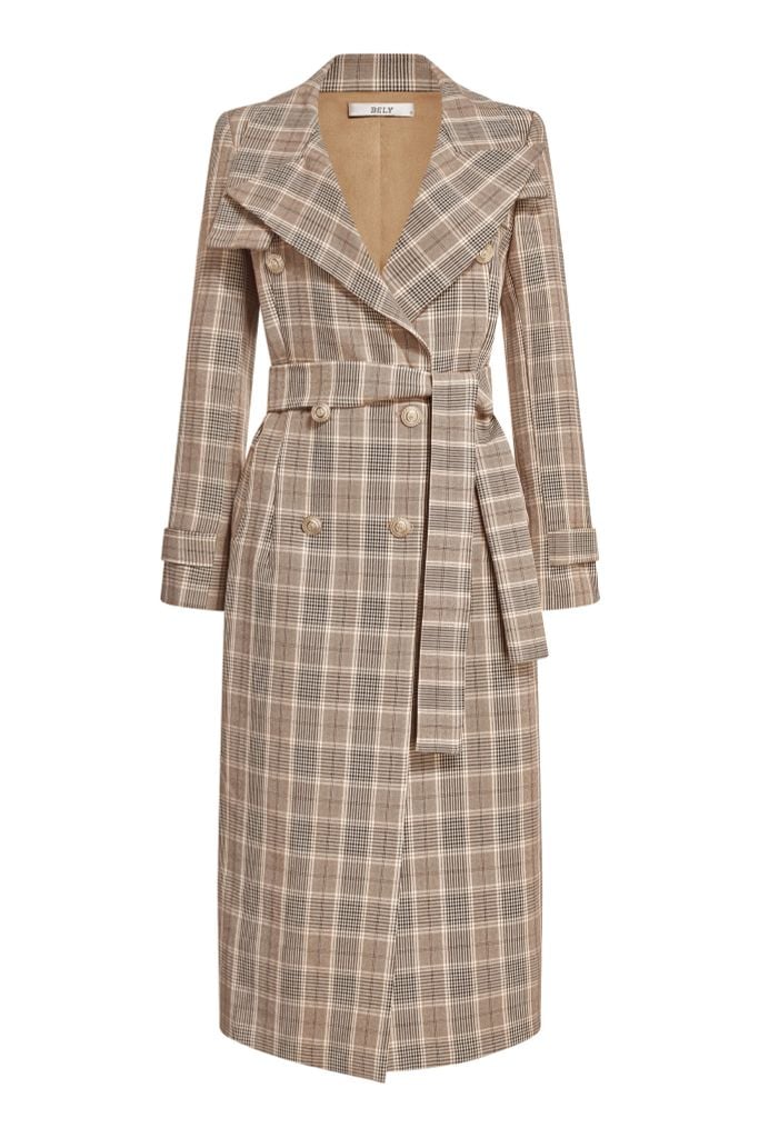 MT924 - Áo khoác măng tô dáng dài cổ 2 ve thiết kế khuy kim loại cao cấp