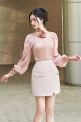 SM1006 - Áo sơ mi cổ đức tay bồng - BELY