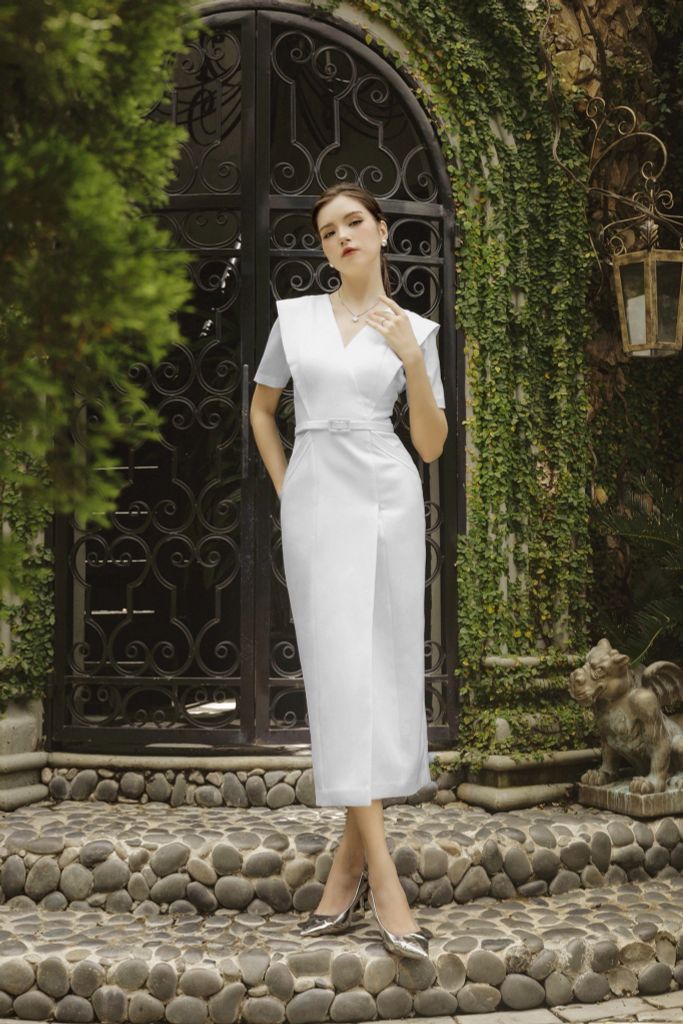 ĐẦM BÚT CHÌ VESTON NGẮN TAY V1029