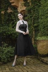 ĐẦM YẾM HAI DÂY DÁNG XOÈ XẺ ĐÙI V1034